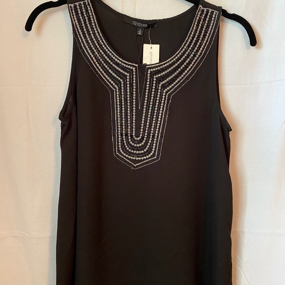 19 Cooper Wyona Embellished neckline blouse